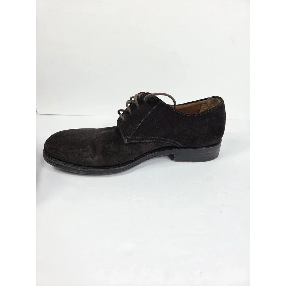 AQUATALIA Made In Italy Oxfords Brown Suede Shoes Size 8 Men